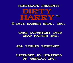 Dirty Harry screenshot 4 for NES